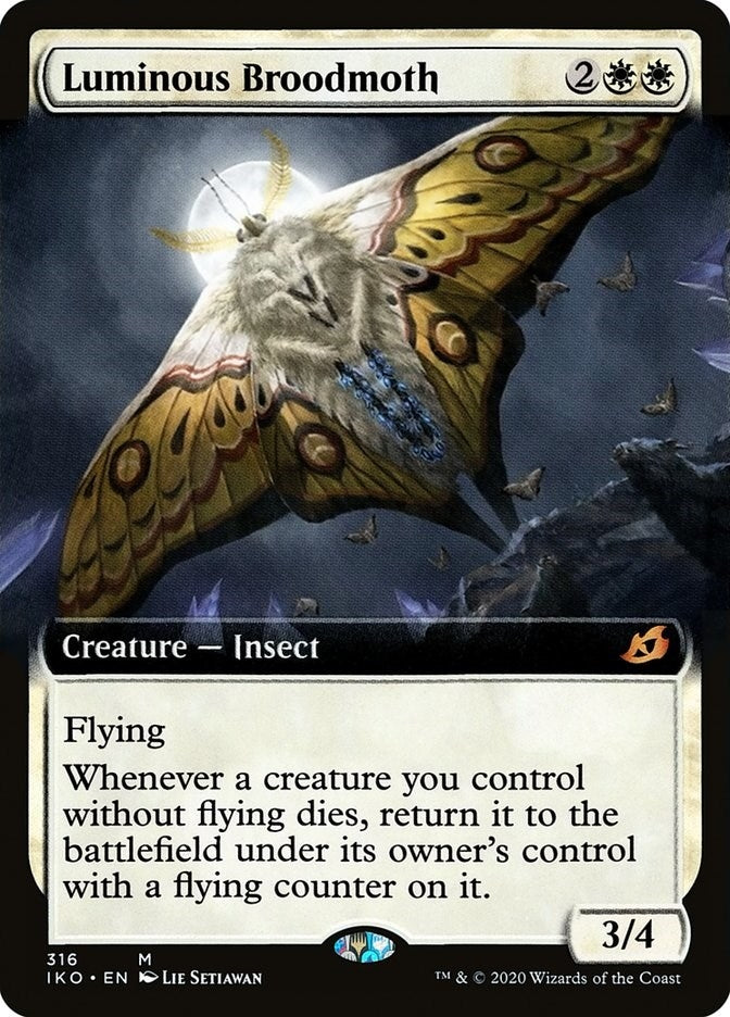 Image for Luminous Broodmoth (Extended Art) (316) (Ikoria: Lair of Behemoths) (IKO) - Magic: The Gathering