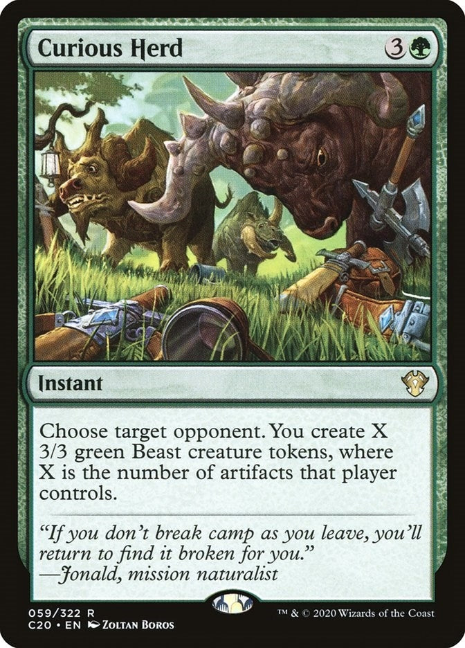 Image for Curious Herd (59) (Commander 2020) (C20) - Magic: The Gathering
