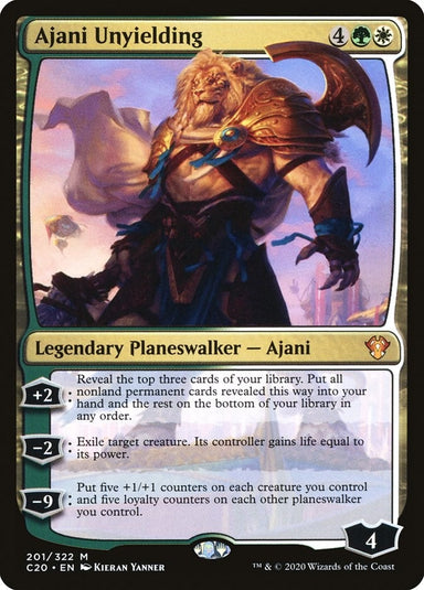 Image for Ajani Unyielding (201) (Commander 2020) (C20) - Magic: The Gathering