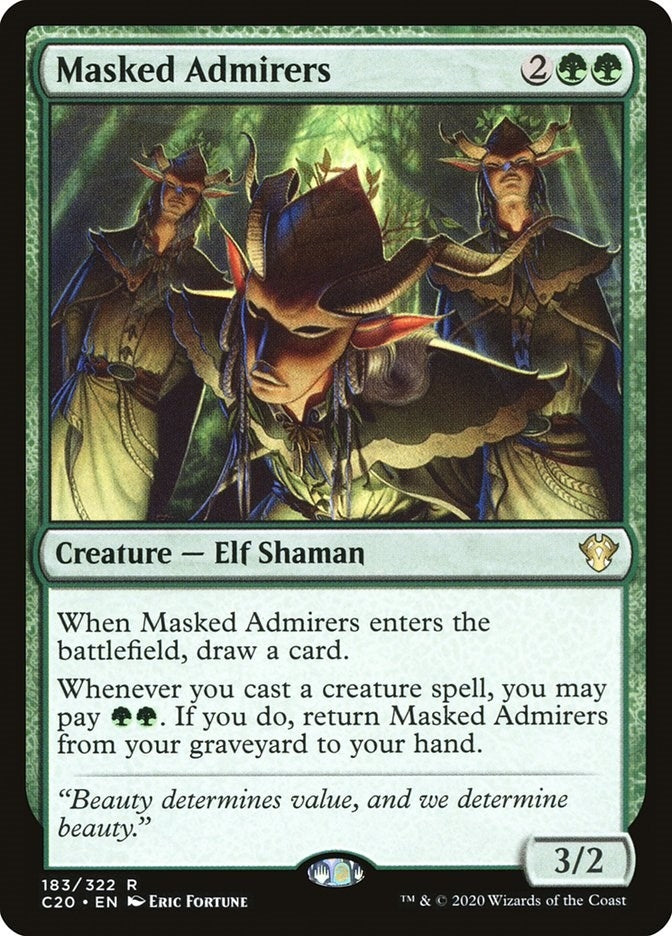 Image for Masked Admirers (183) (Commander 2020) (C20) - Magic: The Gathering
