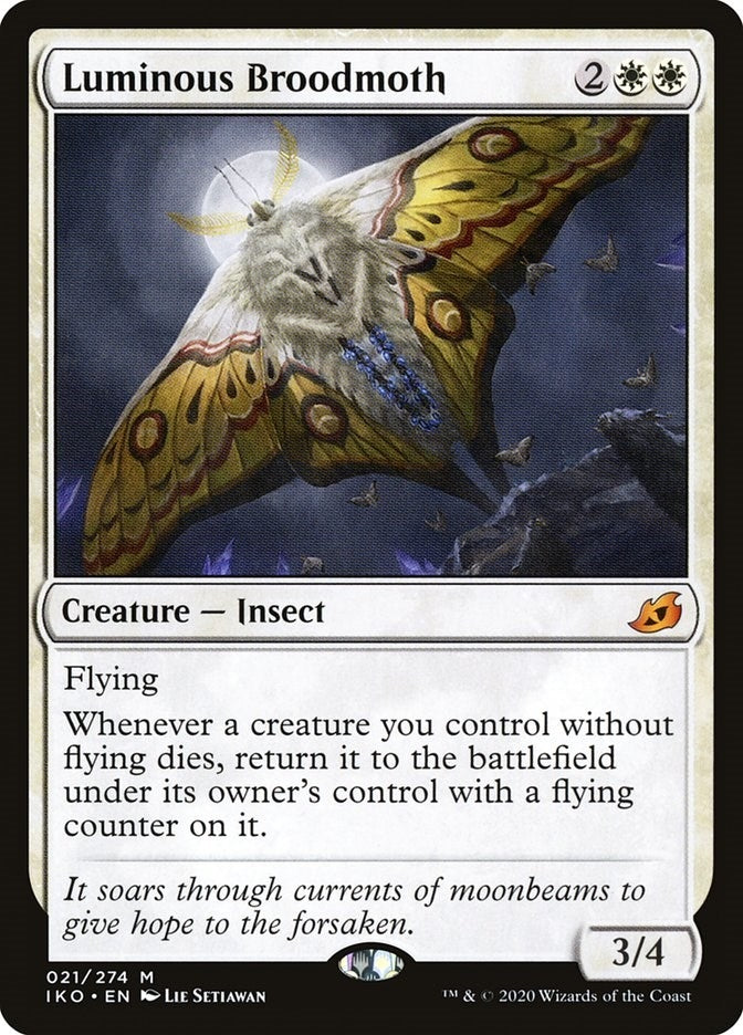 Image for Luminous Broodmoth (21) (Ikoria: Lair of Behemoths) (IKO) - Magic: The Gathering