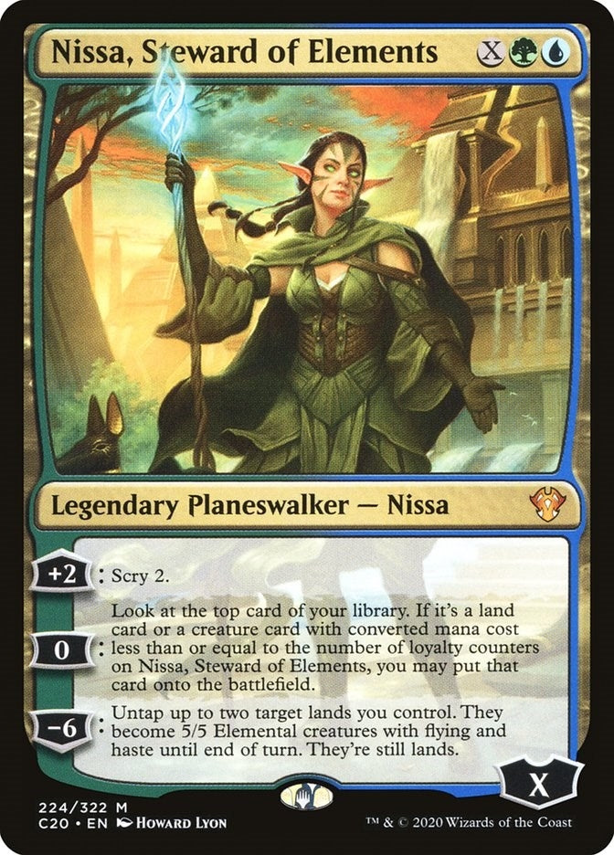 Image for Nissa, Steward of Elements (224) (Commander 2020) (C20) - Magic: The Gathering