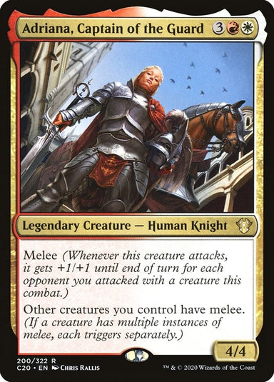 Image for Adriana, Captain of the Guard (200) (Commander 2020) (C20) - Magic: The Gathering