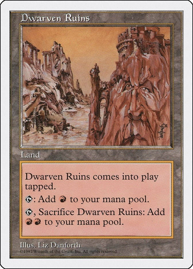 Image for Dwarven Ruins (Fifth Edition) (5ED) - Magic: The Gathering