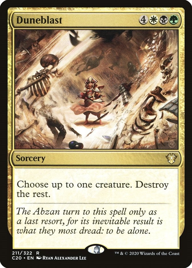 Image for Duneblast (211) (Commander 2020) (C20) - Magic: The Gathering