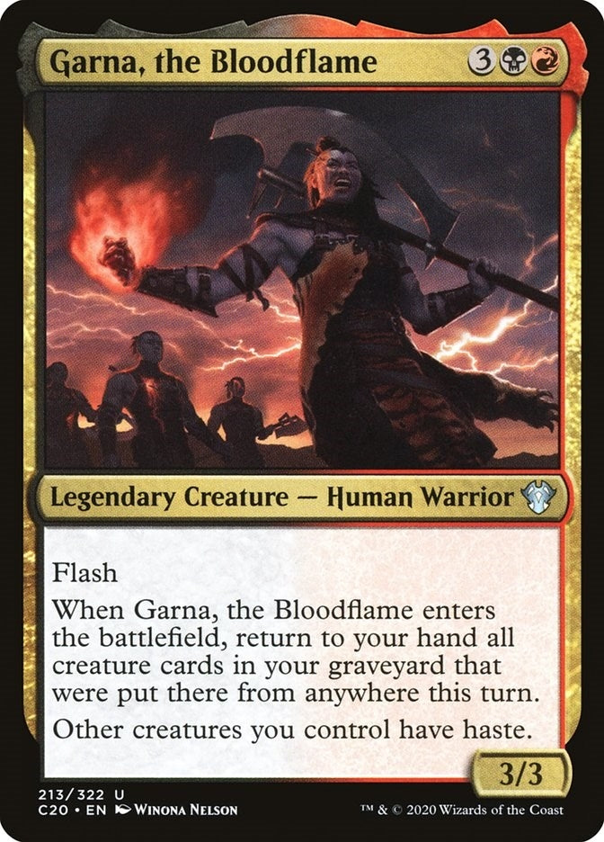 Image for Garna, the Bloodflame (213) (Commander 2020) (C20) - Magic: The Gathering