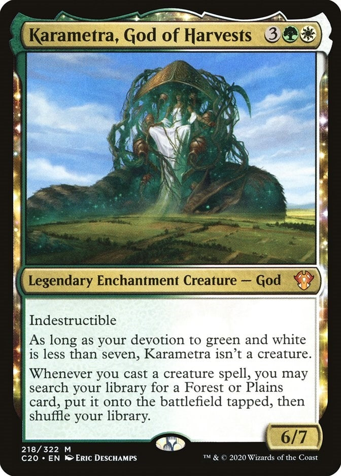 Image for Karametra, God of Harvests (218) (Commander 2020) (C20) - Magic: The Gathering