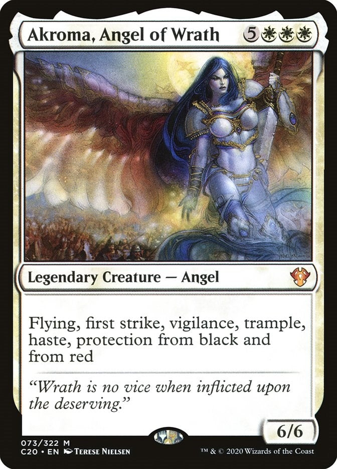 Image for Akroma, Angel of Wrath (73) (Commander 2020) (C20) - Magic: The Gathering
