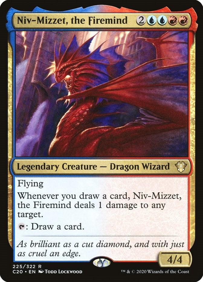 Image for Niv-Mizzet, the Firemind (225) (Commander 2020) (C20) - Magic: The Gathering