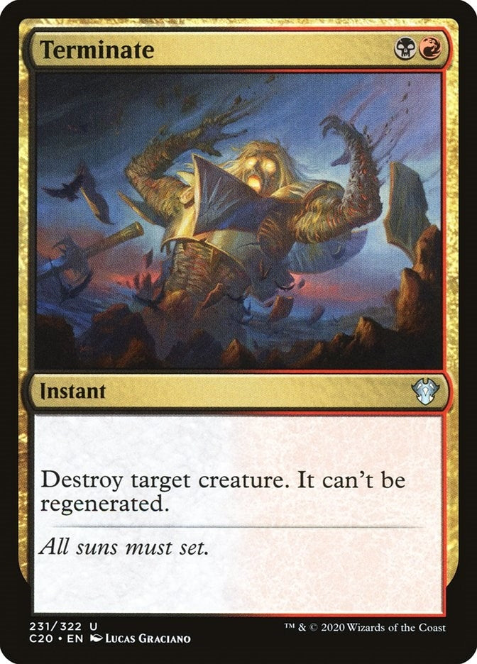 Image for Terminate (231) (Commander 2020) (C20) - Magic: The Gathering