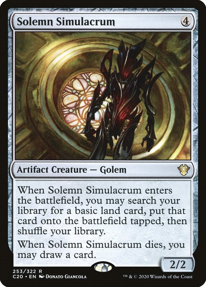 Image for Solemn Simulacrum (253) (Commander 2020) (C20) - Magic: The Gathering
