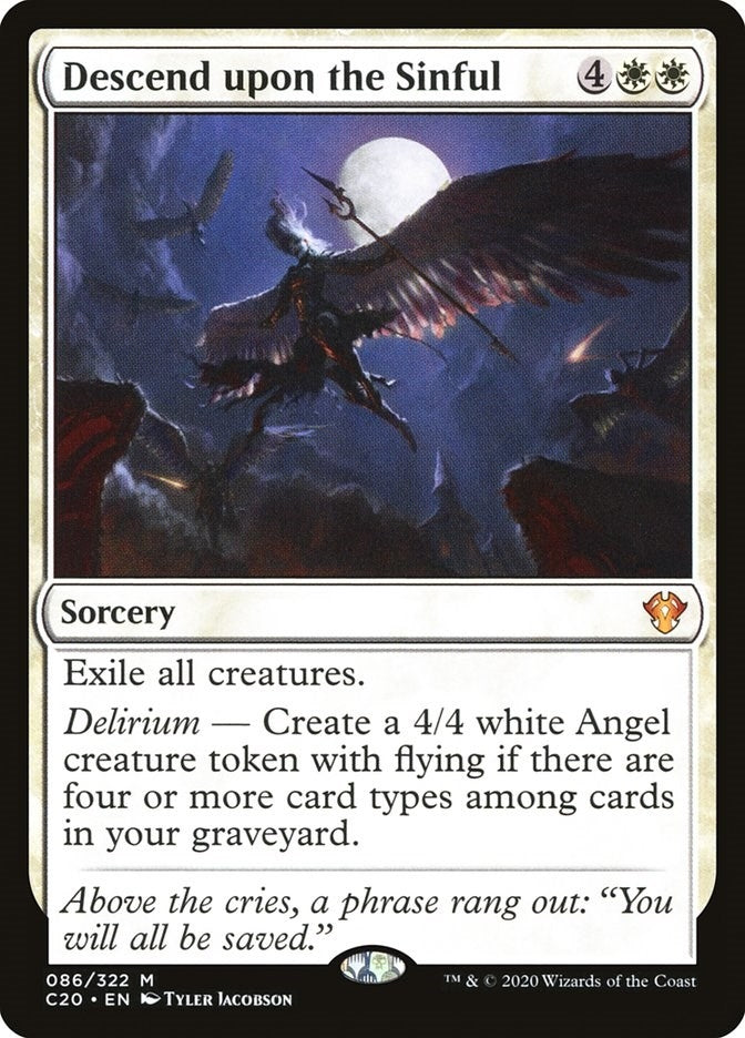 Image for Descend upon the Sinful (86) (Commander 2020) (C20) - Magic: The Gathering