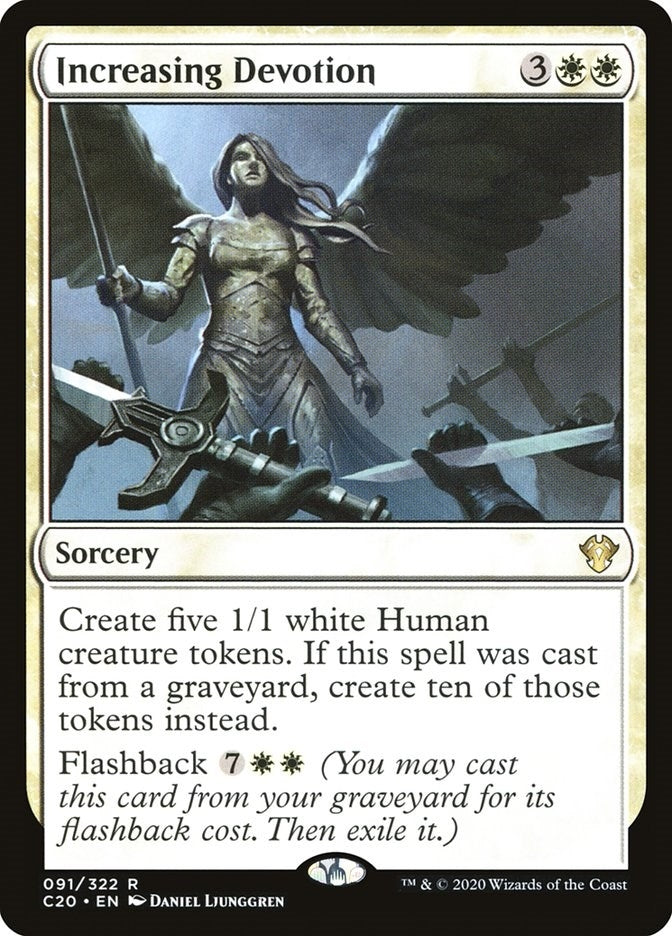 Image for Increasing Devotion (91) (Commander 2020) (C20) - Magic: The Gathering