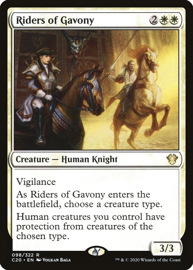 Image for Riders of Gavony (98) (Commander 2020) (C20) - Magic: The Gathering