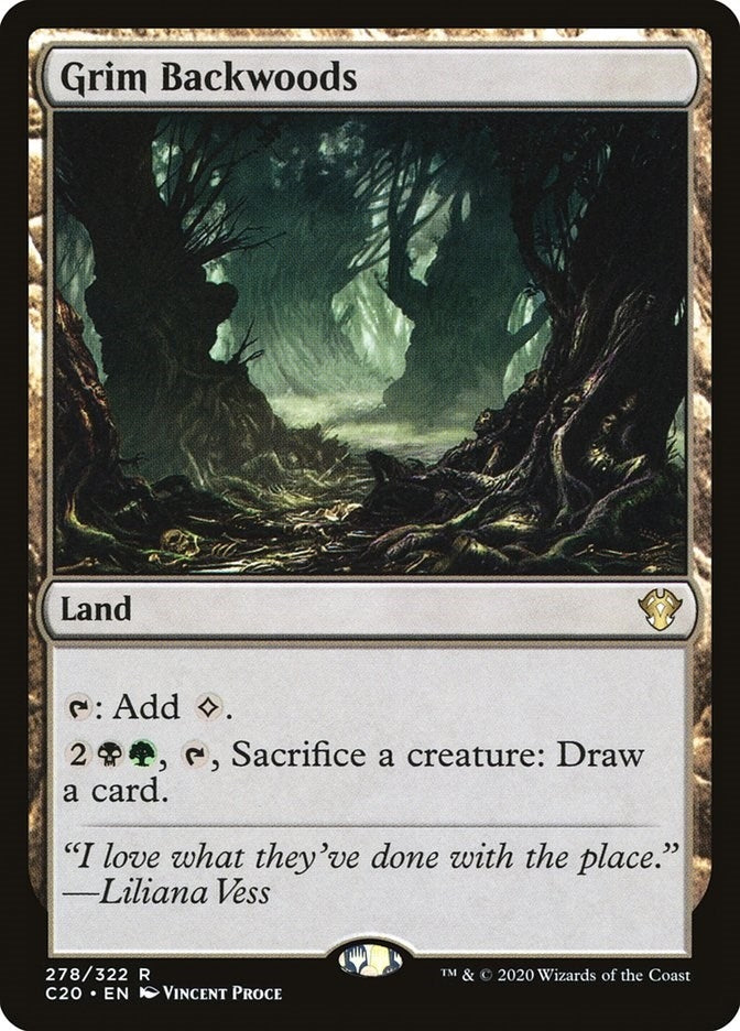 Image for Grim Backwoods (278) (Commander 2020) (C20) - Magic: The Gathering