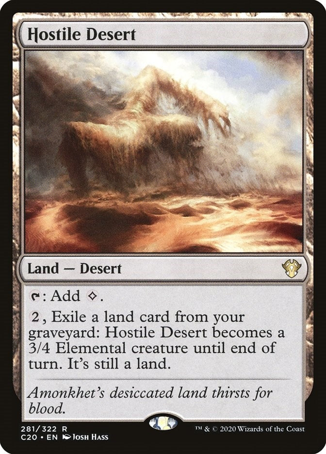 Image for Hostile Desert (281) (Commander 2020) (C20) - Magic: The Gathering