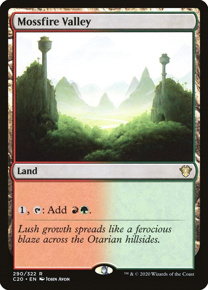 Image for Mossfire Valley (290) (Commander 2020) (C20) - Magic: The Gathering