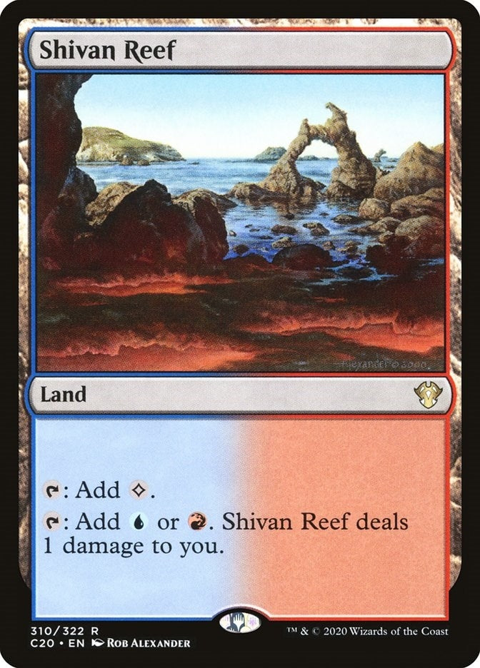 Image for Shivan Reef (310) (Commander 2020) (C20) - Magic: The Gathering
