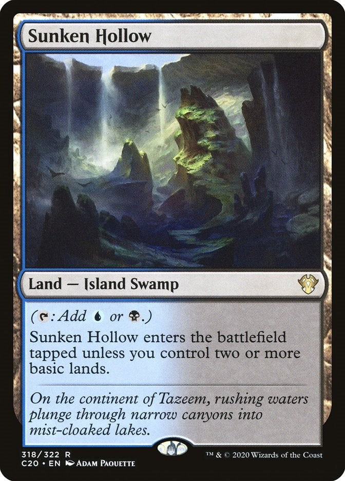 Image for Sunken Hollow (318) (Commander 2020) (C20) - Magic: The Gathering