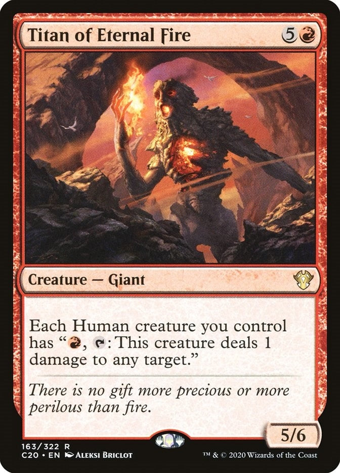 Image for Titan of Eternal Fire (163) (Commander 2020) (C20) - Magic: The Gathering