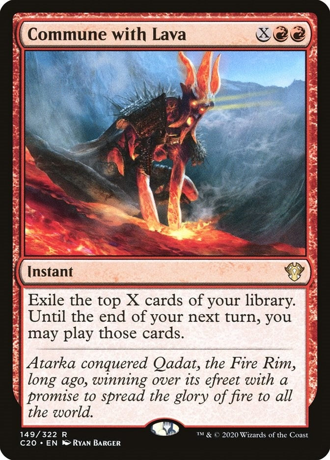 Image for Commune with Lava (149) (Commander 2020) (C20) - Magic: The Gathering