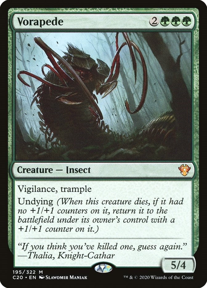 Image for Vorapede (195) (Commander 2020) (C20) - Magic: The Gathering