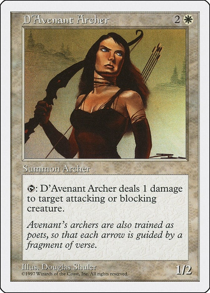 Image for D'Avenant Archer (Fifth Edition) (5ED) - Magic: The Gathering