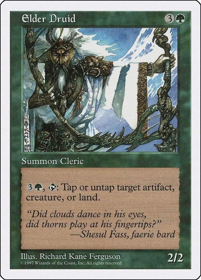 Image for Elder Druid (Fifth Edition) (5ED) - Magic: The Gathering