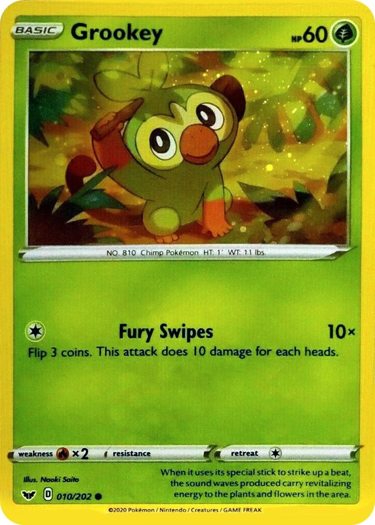 Grookey - 010/202 (Cosmos Holo) (010/202) (Blister Exclusives)