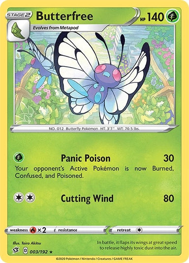 Image for Butterfree (003/192) (SWSH02: Rebel Clash) - Pokemon
