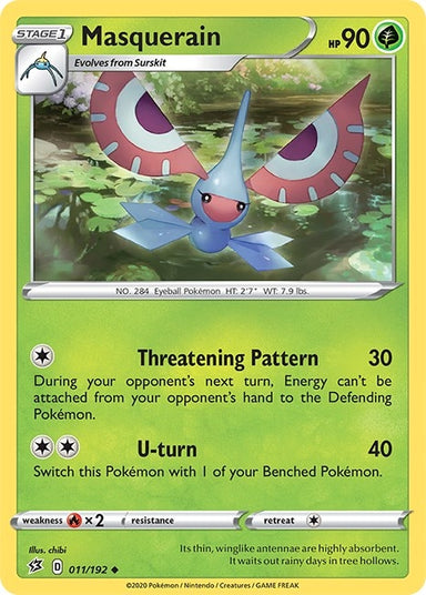 Image for Masquerain (011/192) (SWSH02: Rebel Clash) - Pokemon