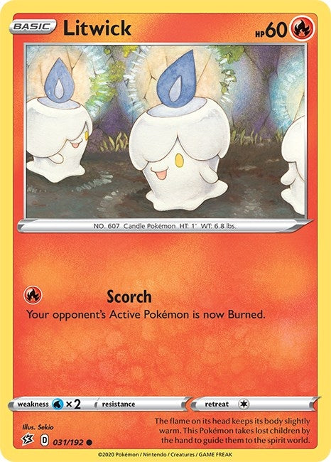 Image for Litwick (031/192) (SWSH02: Rebel Clash) - Pokemon