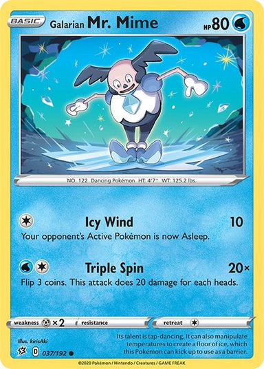 Image for Galarian Mr. Mime (037/192) (SWSH02: Rebel Clash) - Pokemon