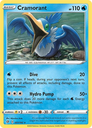 Image for Cramorant (051/192) (SWSH02: Rebel Clash) - Pokemon