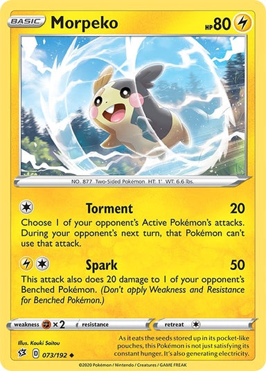 Image for Morpeko (073/192) (SWSH02: Rebel Clash) - Pokemon