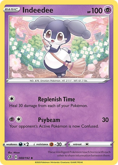 Image for Indeedee (088/192) (SWSH02: Rebel Clash) - Pokemon