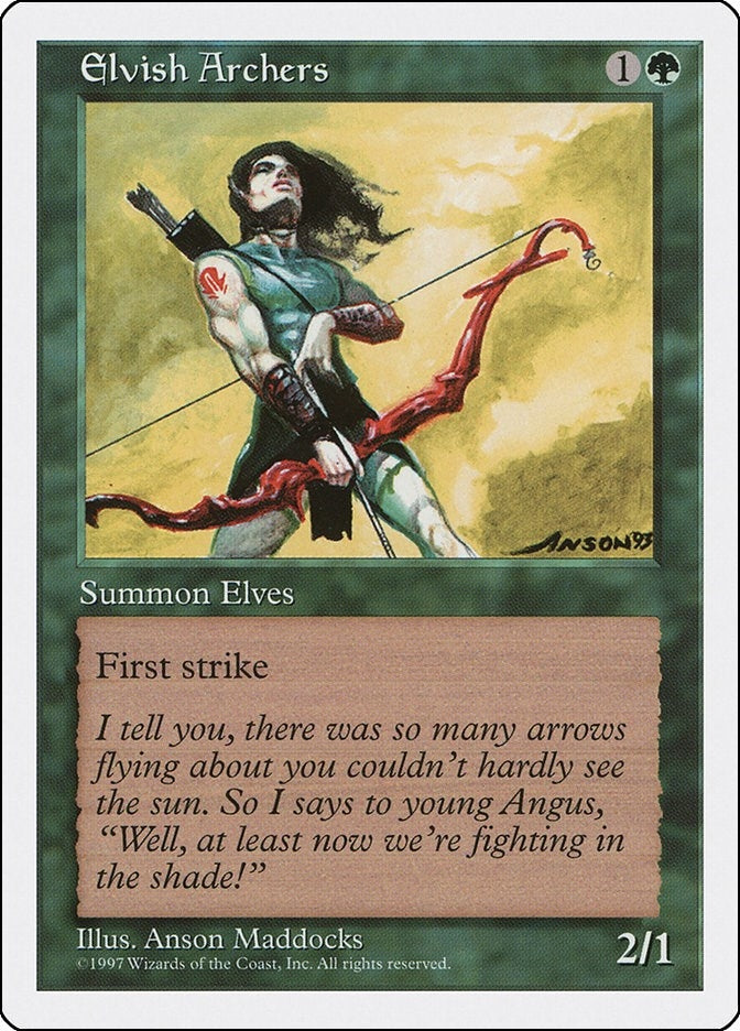 Image for Elvish Archers (Fifth Edition) (5ED) - Magic: The Gathering