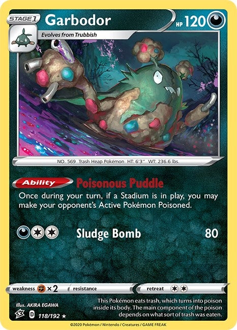 Garbodor (118/192) (SWSH02: Rebel Clash)