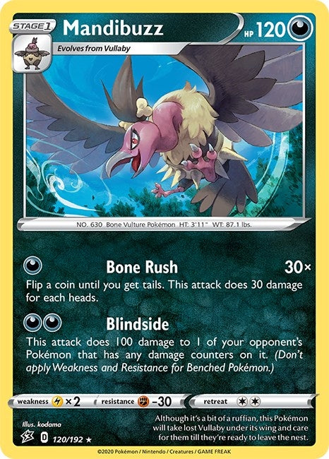 Mandibuzz (120/192) (SWSH02: Rebel Clash)