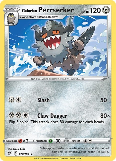 Galarian Perrserker (127/192) (SWSH02: Rebel Clash)