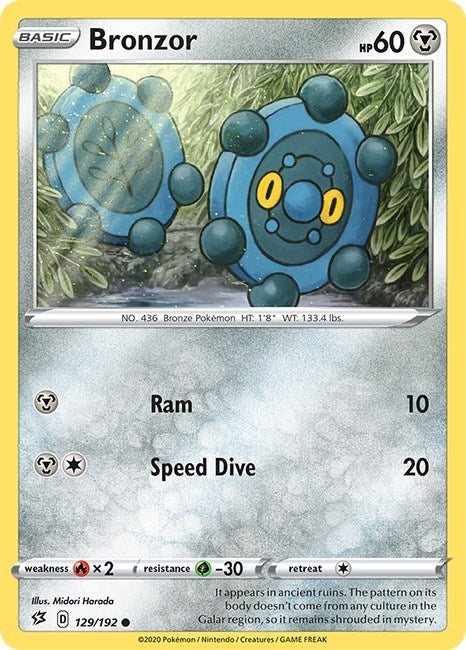 Bronzor (129/192) (SWSH02: Rebel Clash)