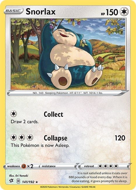 Snorlax (141/192) (SWSH02: Rebel Clash)