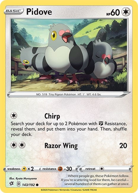 Pidove (143/192) (SWSH02: Rebel Clash)