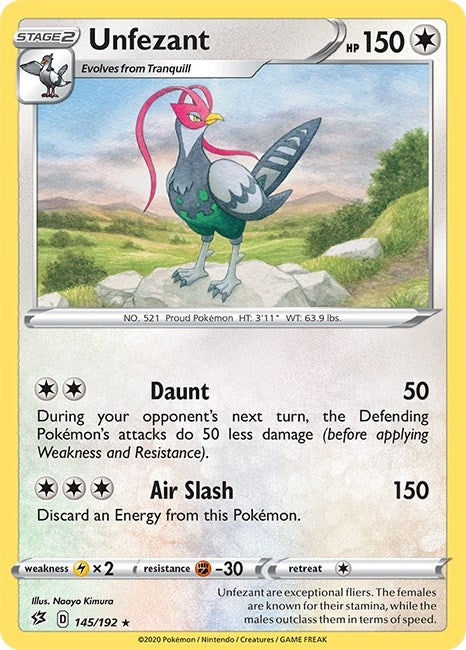 Unfezant (145/192) (SWSH02: Rebel Clash)