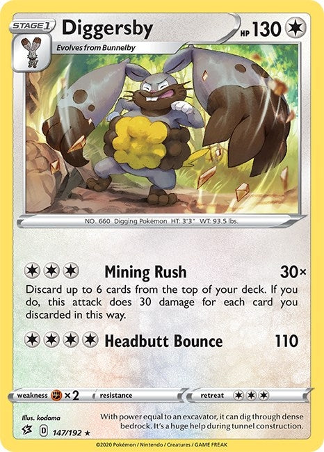Diggersby (147/192) (SWSH02: Rebel Clash)
