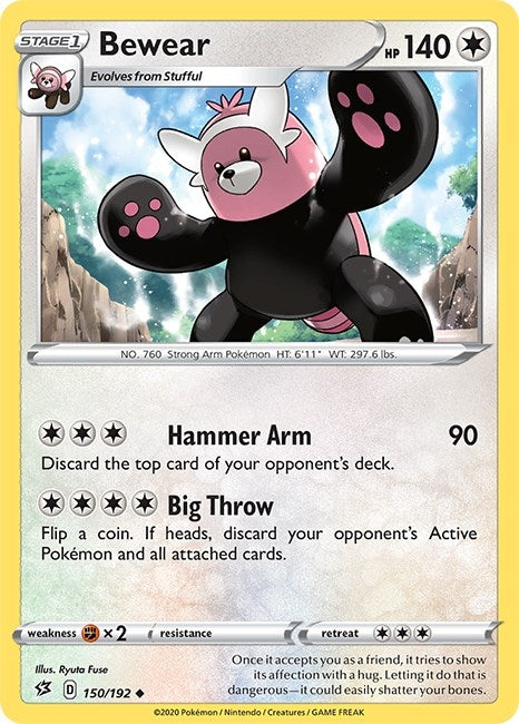 Bewear (150/192) (SWSH02: Rebel Clash)