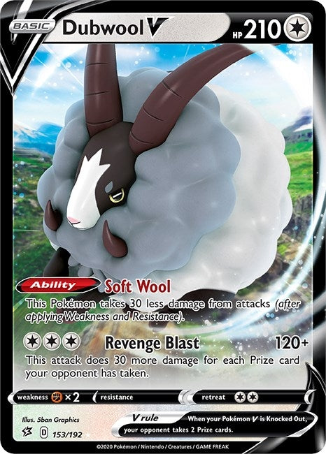 Dubwool V (153/192) (SWSH02: Rebel Clash)