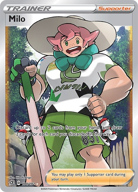 Milo (Full Art) (190/192) (SWSH02: Rebel Clash)