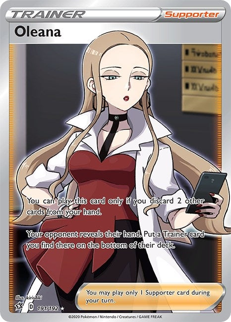 Oleana (Full Art) (191/192) (SWSH02: Rebel Clash)
