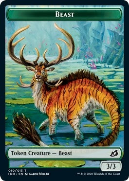 Image for Beast Token (10) (Ikoria: Lair of Behemoths) (IKO) - Magic: The Gathering